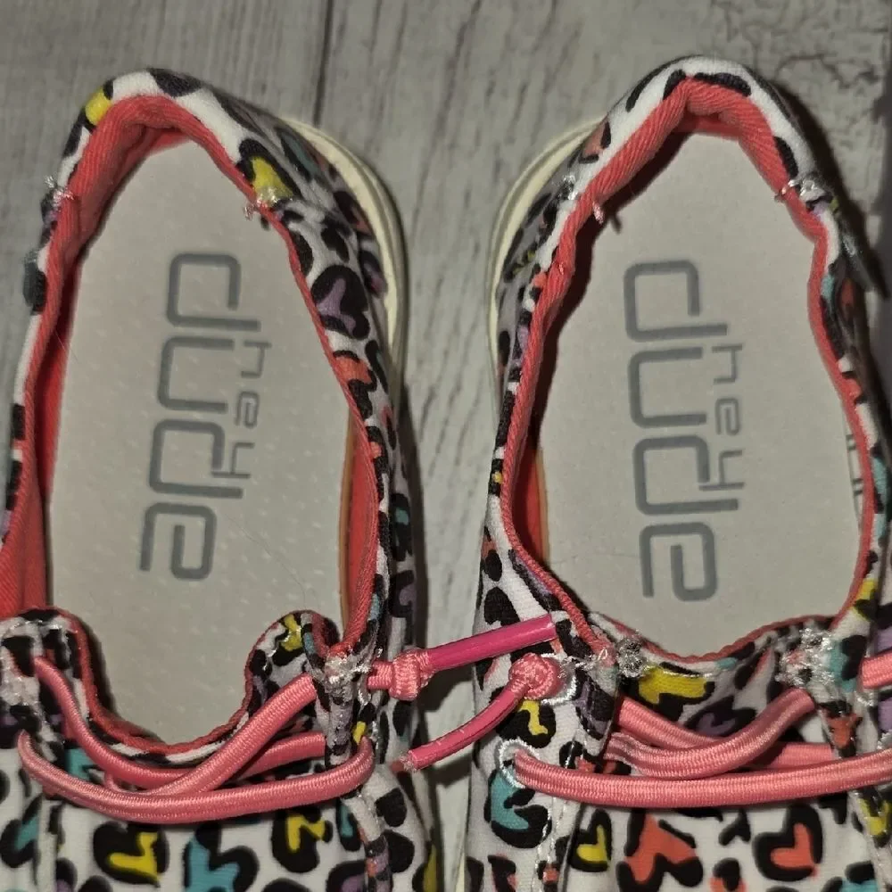 Colorful Heart Pattern Kids Shoes